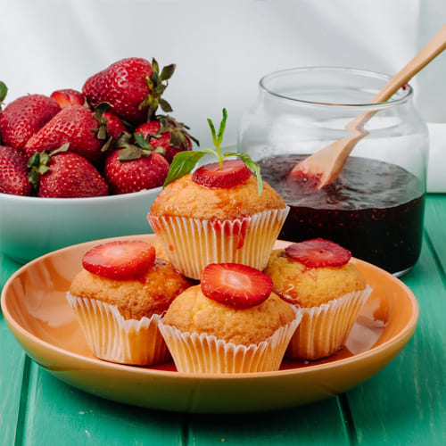 Muffin de avena y plátano