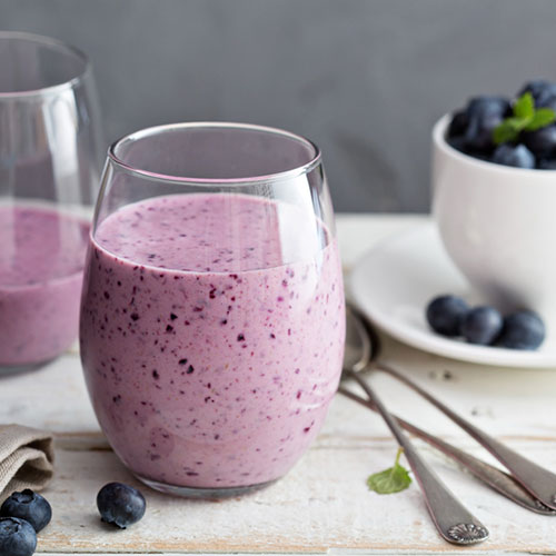 Smoothie de chía y arándanos
