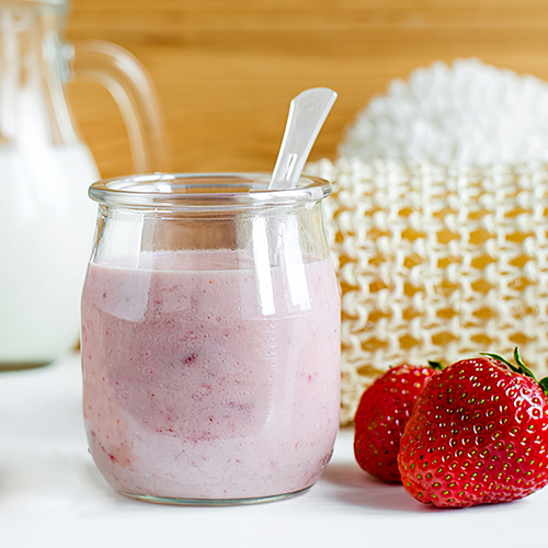 Yogurt proteico de fresa