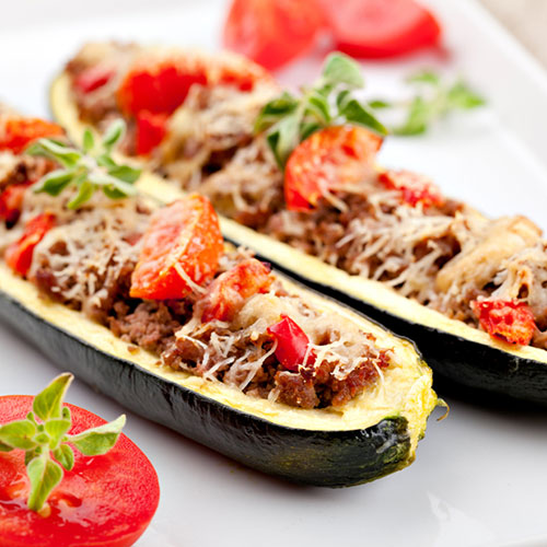 Zapallito rellenos con carne molida
